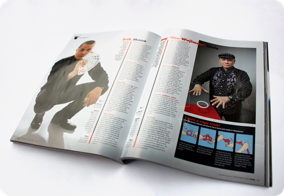 This is one of the pages of a magazine I worked on.