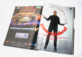 This is one of the pages of a magazine I worked on.